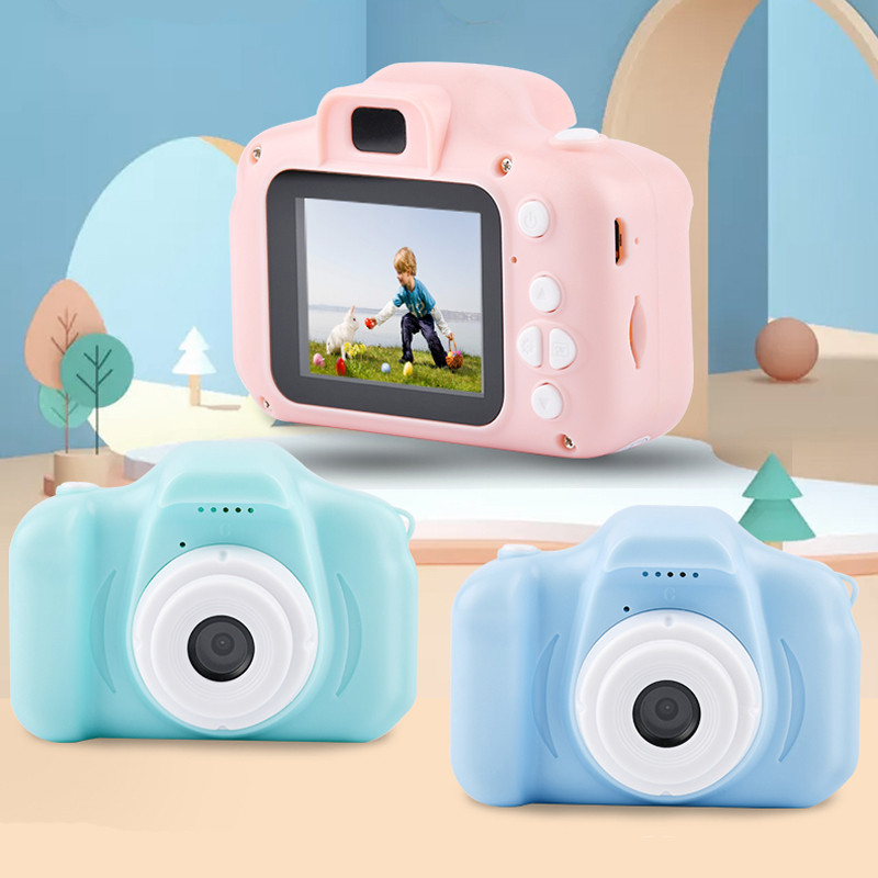 Brinquedo De Câmera Digital Infantil 1080P Tela HD De 2 Polegadas 8 Milhões De Pixels Para Crianças A 6 Anos De Idade