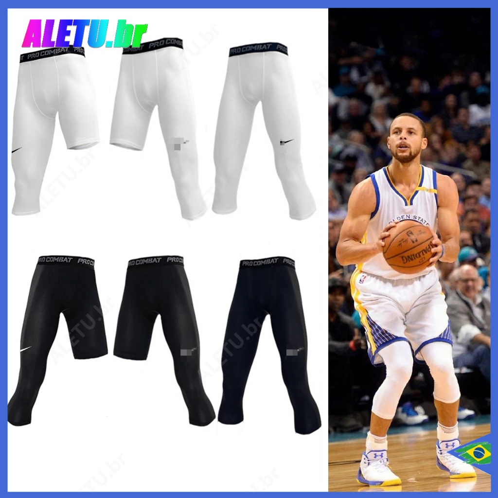 Novo 1Peças Compressão Legging Fitness Basquete Sleeve Joelho/Sweatpants  Profissional