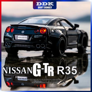 DDK Nissan GTR R35 Nismo 1 : 32 Escala De Metal Diecast Modelo De Carro De Brinquedo Liga Som E Pull Back Truck Coleção Veículo Aniversário Presentes Para Crianças Meninos Brincam De Amigos Presente