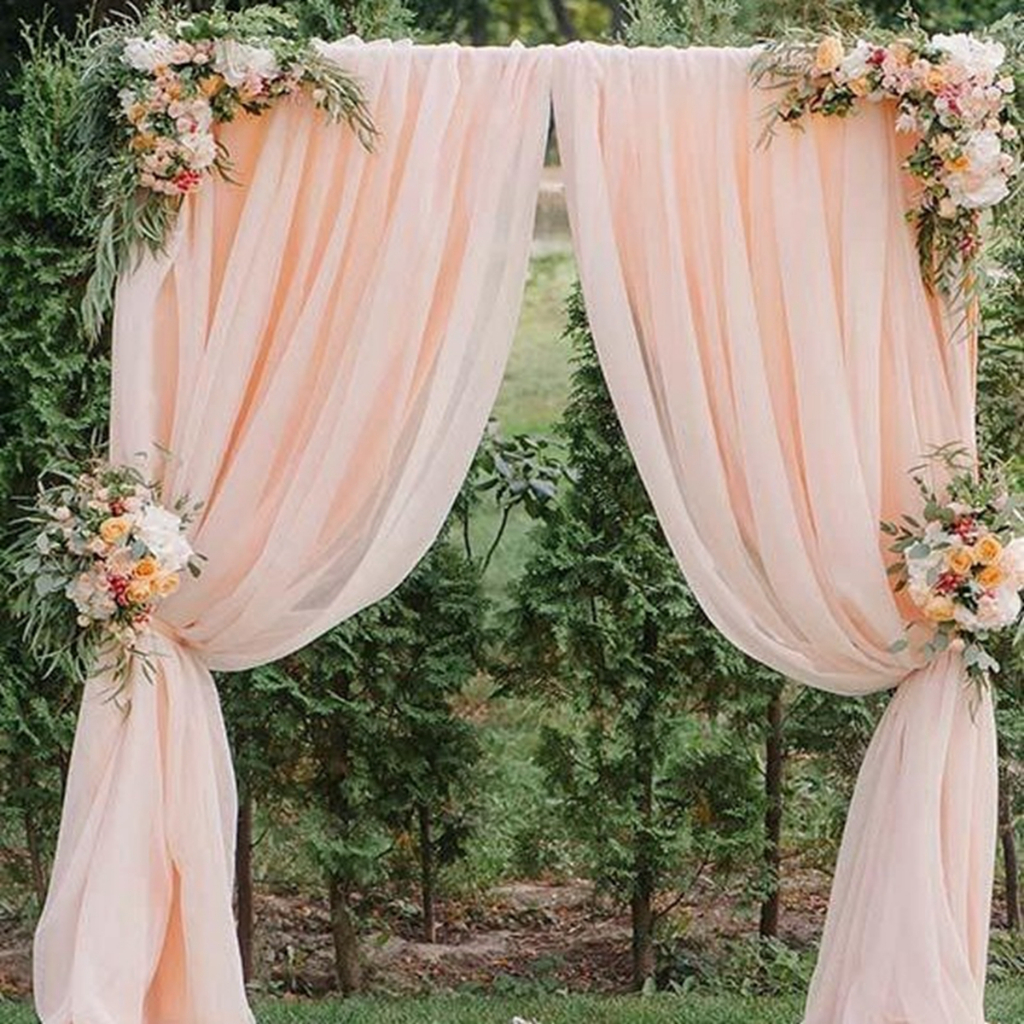 1,6 * 5m Crystal Organza Sheer Fabric Arco De Casamento Para Festa Muticolor Decorações Necessidades