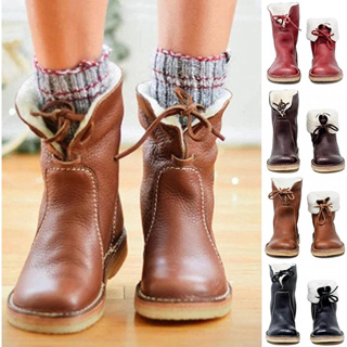Bota De Neve Feminina De Inverno 2023 Plataforma Anti Derrapante De Pelúcia Quente Branco Preto Marrom Impermeável
