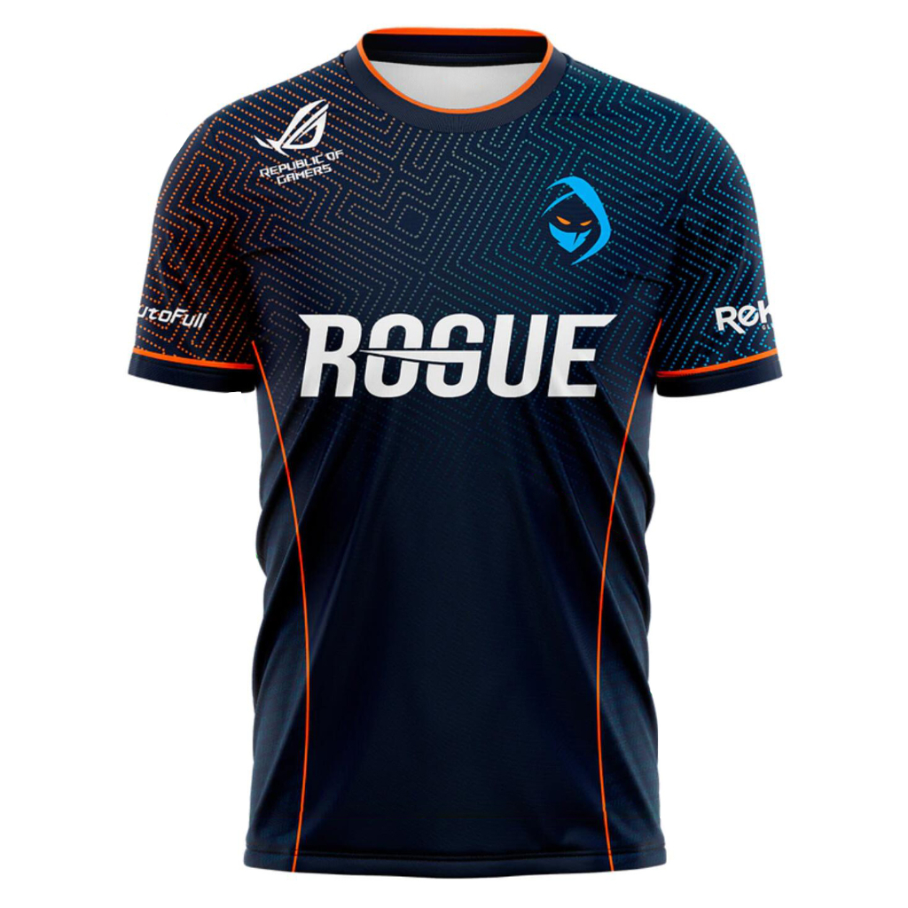 Rogue Worlds 2022 Esports Team Player Jersey LOL Vestuário Uniforme Para Homens Camiseta