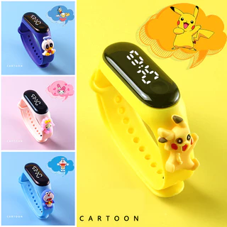 Pulseira Esportiva Infantil Pulseira Esportiva Doll Doll Relógio Eletrônico Meninas Meninas Nadando Relógio de Toque à prova d