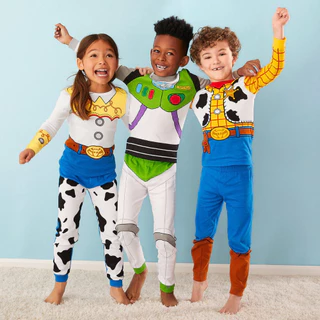 História De Brinquedo De Primavera Infantil Fato De Pijama Para Menino Desenho Animado Buzz Lightyear/Woody Cosplay Home Clothes 2-Pcs Set Kids Casual Sportswear Suit 2-7 Years