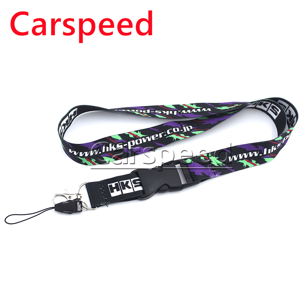 1PCS JDM Racing Style HKS Power Removable Lanyard Car 1PCS JDM Racing Style HKS Power Removable Lanyard Car