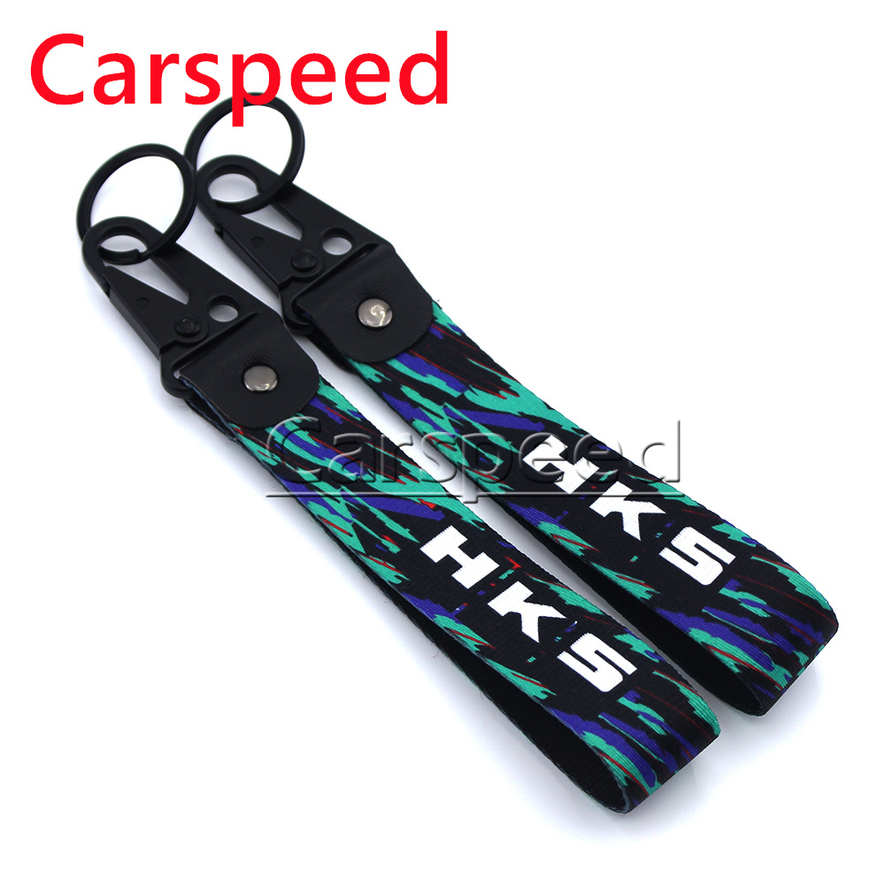 1PCS JDM Racing Style HKS Power Removable Lanyard Car 1PCS JDM Racing Style HKS Power Removable Lanyard Car