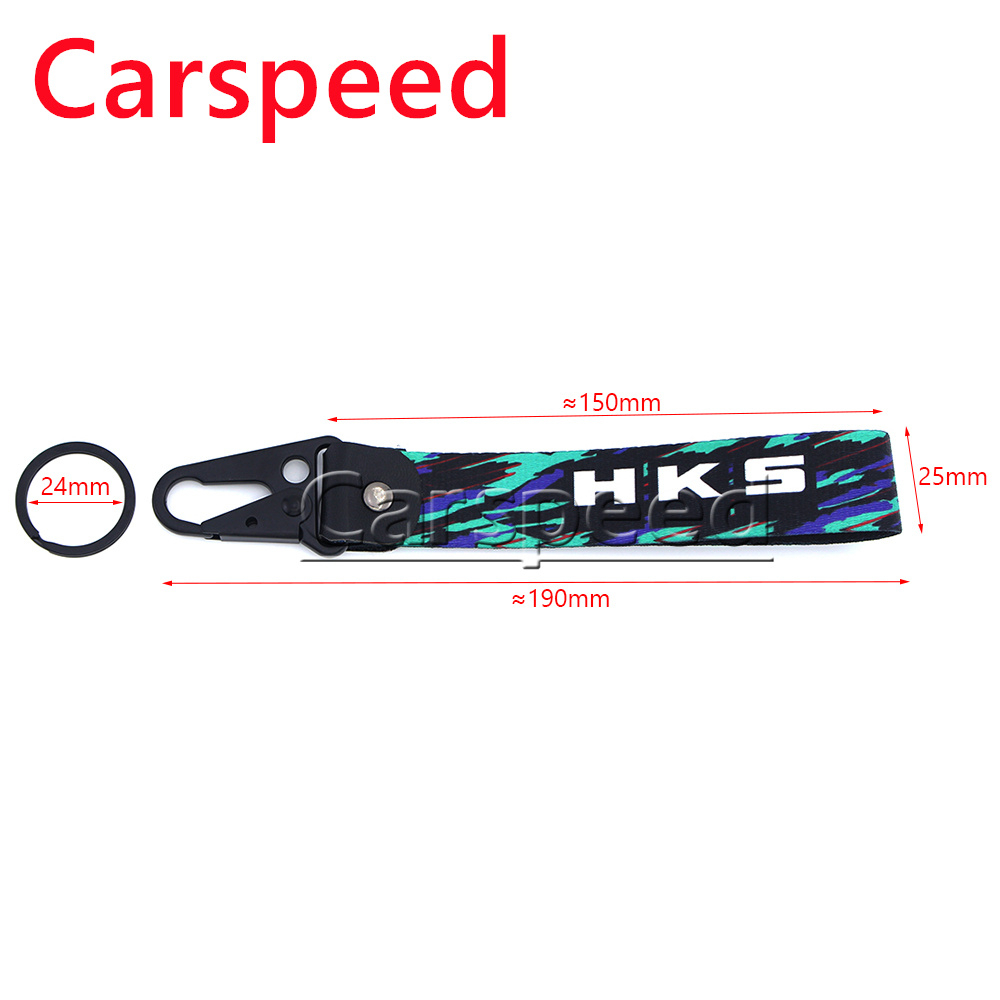 1PCS JDM Racing Style HKS Power Removable Lanyard Car 1PCS JDM Racing Style HKS Power Removable Lanyard Car