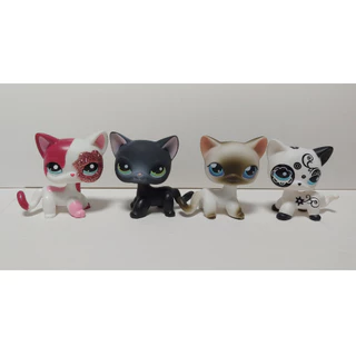 4pcs/lot LPS Action Figure Littlest Cão Gato De Estimação Kid toy # 26549