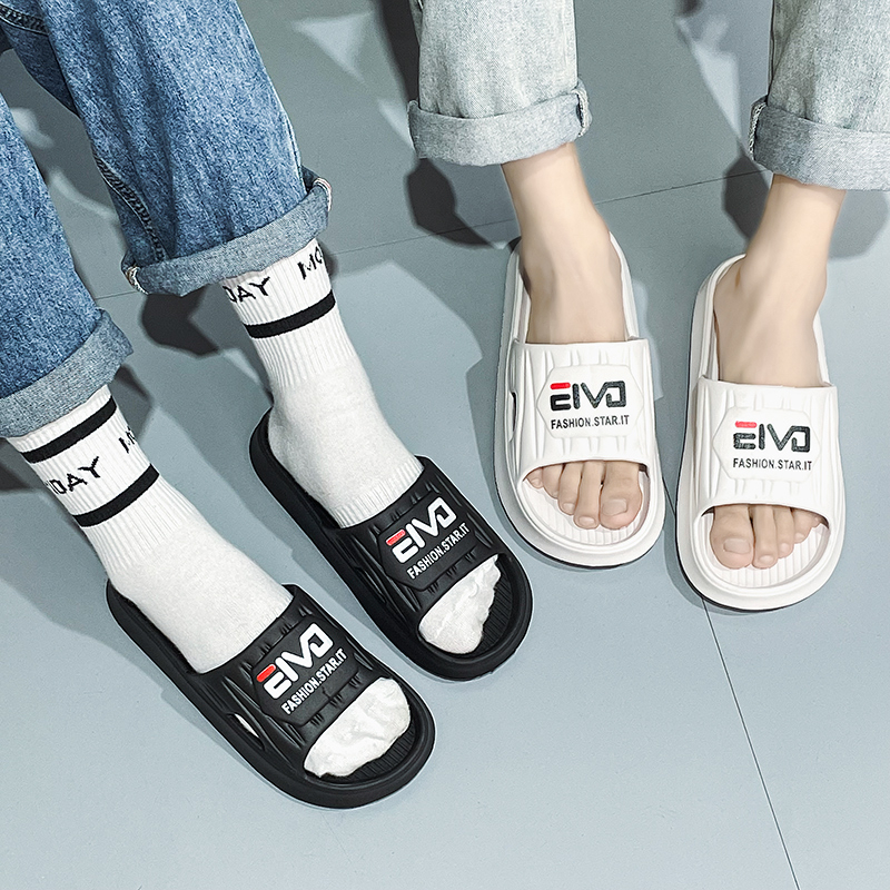 Chinelos Homens 2023 Casal Casa de Verão Casal de Verão Casa de Verão Vestir Banheiro requintado Anti-derrapante Resistente ao desgaste Sandálias Planas de Sentimento Suave Sli