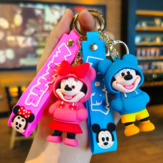 Novo Estilo Sweatshirt Mickey Minnie Keychain Cartoon Anime Pingente Pequeno Presente Único