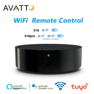 AVATTO Smart IR + RF433 RF315 Controle Remoto Tuya WiFi Universal Infravermelho Para TV DVD AUD AC Trabalho Alexa Google Home Alice