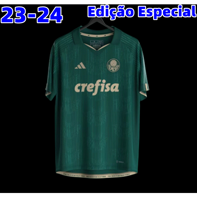 camisa do palmeiras 2023-2024 A Nova Casa Verde Branca Qualidade Premium De  Futebol Personalizada Masculina - Escorrega o Preço