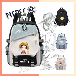 One Piece co-branded schoolbag Sun God Nika Luffy GEAR 5 Ace ins-style Bonitinhos Estudantes Japoneses Do Ensino Médio De 3a A 6a Série Kashichibukai Mochila