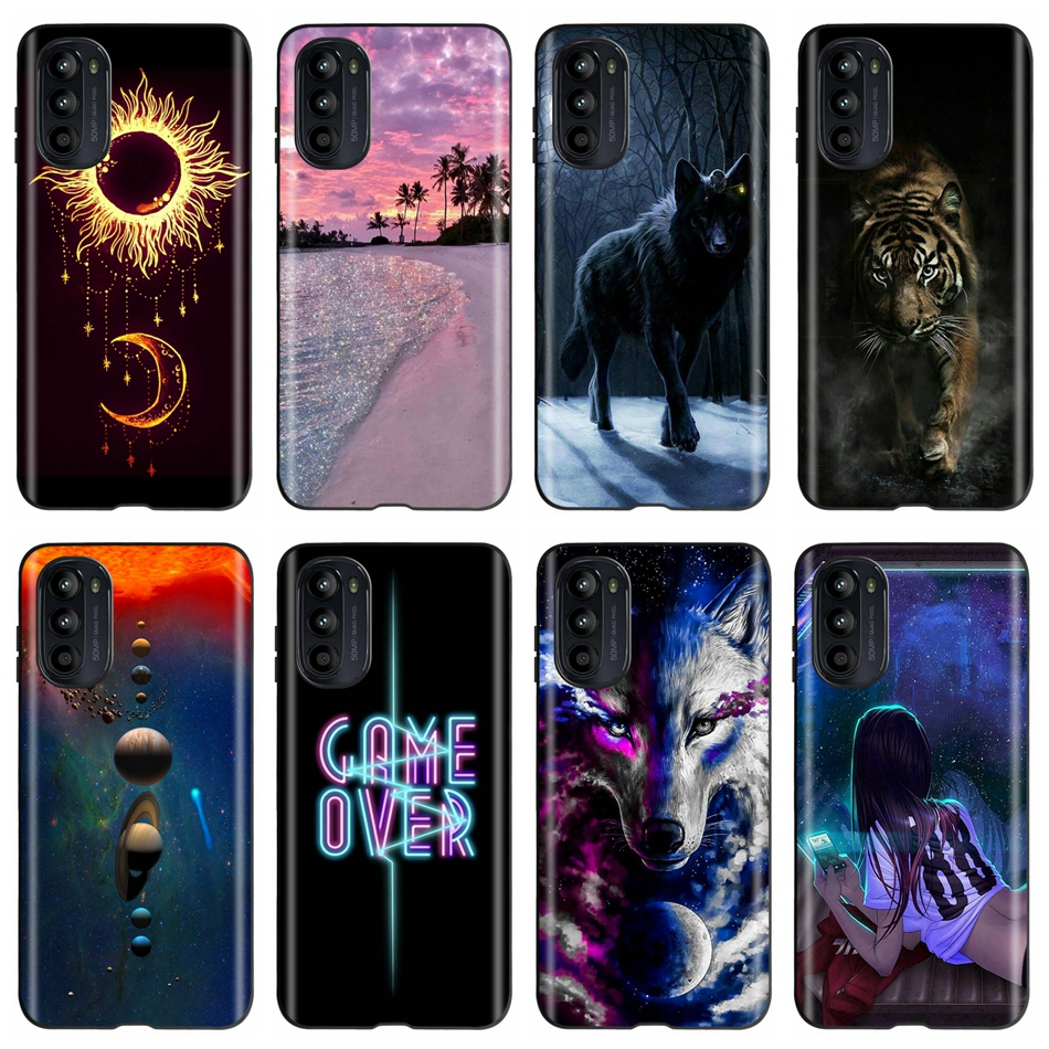 AICEK Compatible con Motorola Moto G42 Cover, Trasparente Silicone Custodia per Moto G42 Cover Protettiva Molle di TPU Bumper Case Sottile