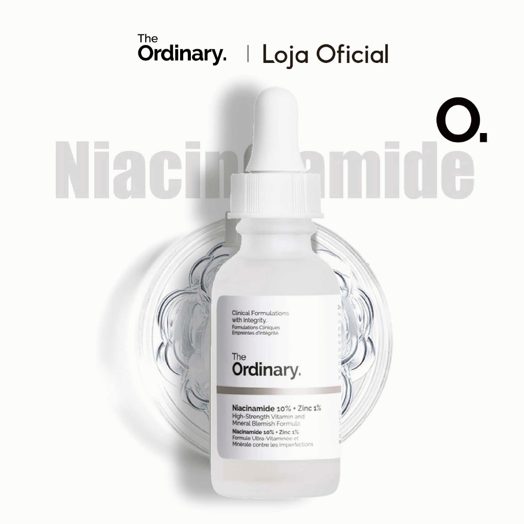 The Ordinary Sérum Niacinamida 10% com zinco 1% soro minimizador