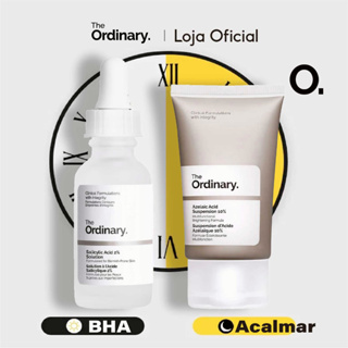 The Ordinary BHA Acne Serum Set: Redução De Cravos Ácido Salicílico 2% e Suspensão De Ácido Azelaico 10% 2x30ml
