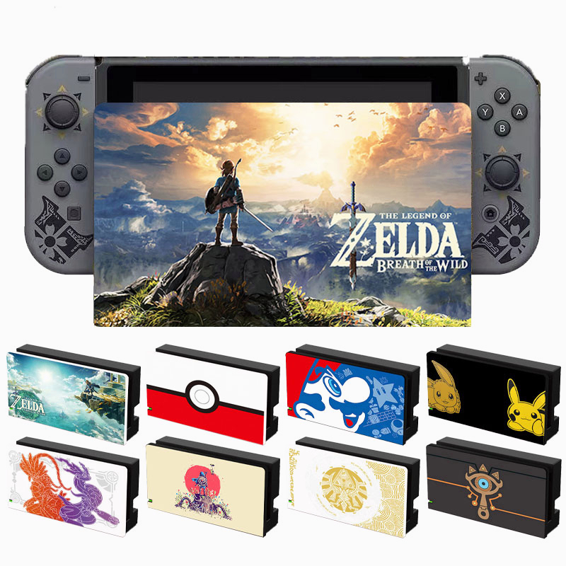 Capa De Substituição Para Nintendo Switch Oled Dock Case Zelda Temática Decorativa Placa Frontal Protetora Capinha Acessórios