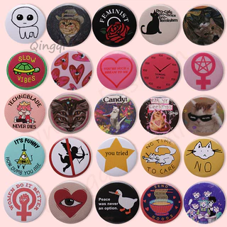Colorido Eu Amo Meu Cachorro Gato Folha De Flandres Pin Funny Slow Vibe Tartaruga Crachá Lapela Desenho Animado Animal Jóias Feminista Presente Amigo Infantil