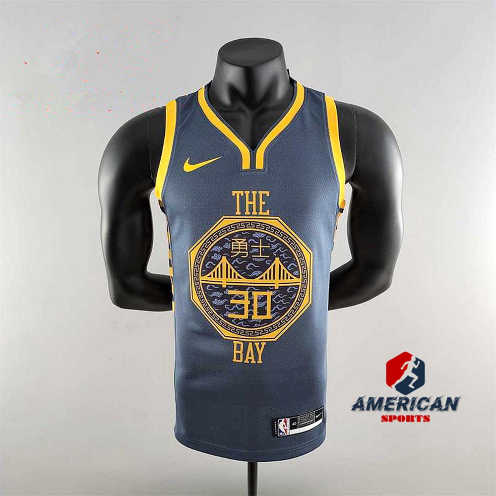 Camisa De Basquetebol Masculina Golden State Warriors Stephen Curry Camiseta Grey 2023NBA Player Jersey
