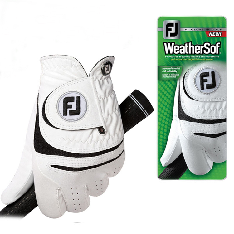 [Luvas De Golfe De Pele De Carneiro Articulação PU Não Deslizante Respirável Mão Esquerda E Direita Pacote 1PC