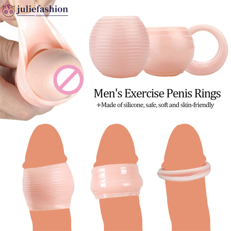 JF 3Pcs/set Male Foreskin Correction Dia E Noite Anéis Para O Pênis Homens Brinquedos Sexuais Ejaculação Chastity Device Parafuso Em Forma De Galo