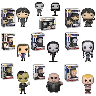 Funko Pop! TV: The Addams Family - Wednesday Morticia Gomez Lurch Pugsley Uncle Fester Action Figure Figuras de Ação 801 802 803 804 805 806 811 815 816 1309 1310 1311