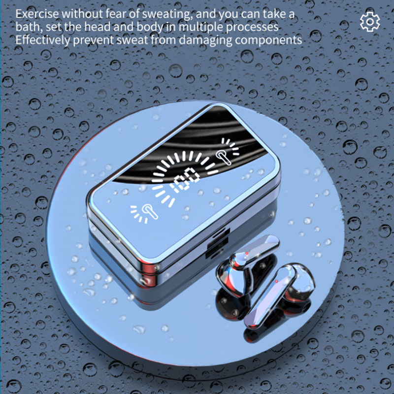 Alimentazione uditiva wireless Bluetooth S20 con microfono per iPhone Xiaomi Android Alimentazione per test dell'acqua HI-FI stereo ad alta capacità_voghion.com