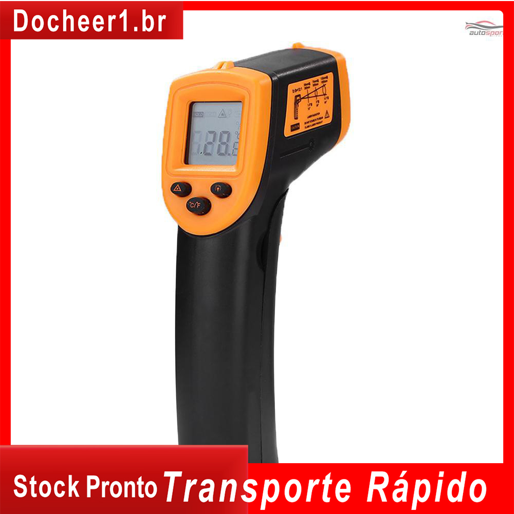 HW600 Handheld Non Contact Infrared Thermometer LCD Display Temperature Meter Digital IR Industrial Thermometer Laser Py