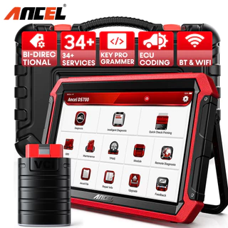 ANCEL DS700 OBD2 Ferramenta De Diagnóstico De Scanner Automotivo Todos Os Sistemas De Codificação ECU Injetor Bidirecional IMMO TPMS ABS Redefinir Ferramentas De Verificação Automática