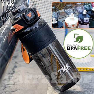 Garrafa De Água Com Canudo + alça 1/1.5 litros Material Tritan Ginásio Portátil Fitness Outdoor Sport Drinking Bottle