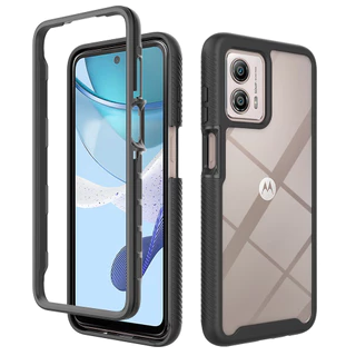 Capinha Capa Anti-Impacto Para Moto Motorola G53, 360 PC Dura + Soft Silicone TPU Defensor De Telefone Serviço Pesado