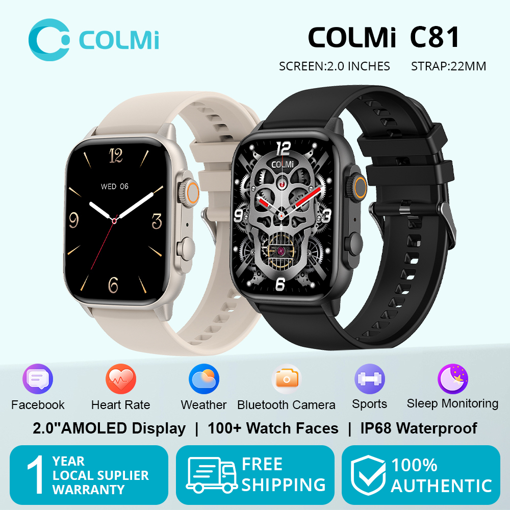 Relógio COLMI C81 Smart Watch IP68 À Prova D'água Bluetooth Original D'água Chamada 22 MM Alça AOD