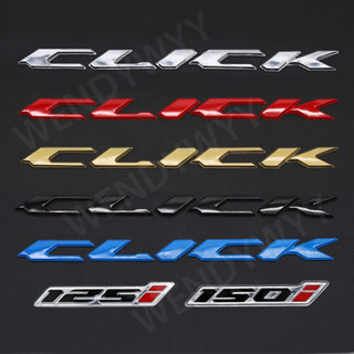 1 Par De Cola Macia Multicolorida 3D Honda Click Ou 125i 150i Emboss Letter Emblema De Letra Em Relevo À Prova D