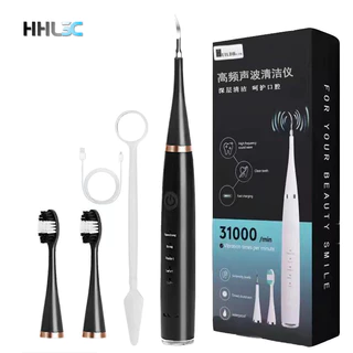 2 Em 1 Escova Dental Elétrica Portabl Cuidado Oral Removedor De Tártaro Placa Limpador Ultrassônico Kit De Clareamento Dentário