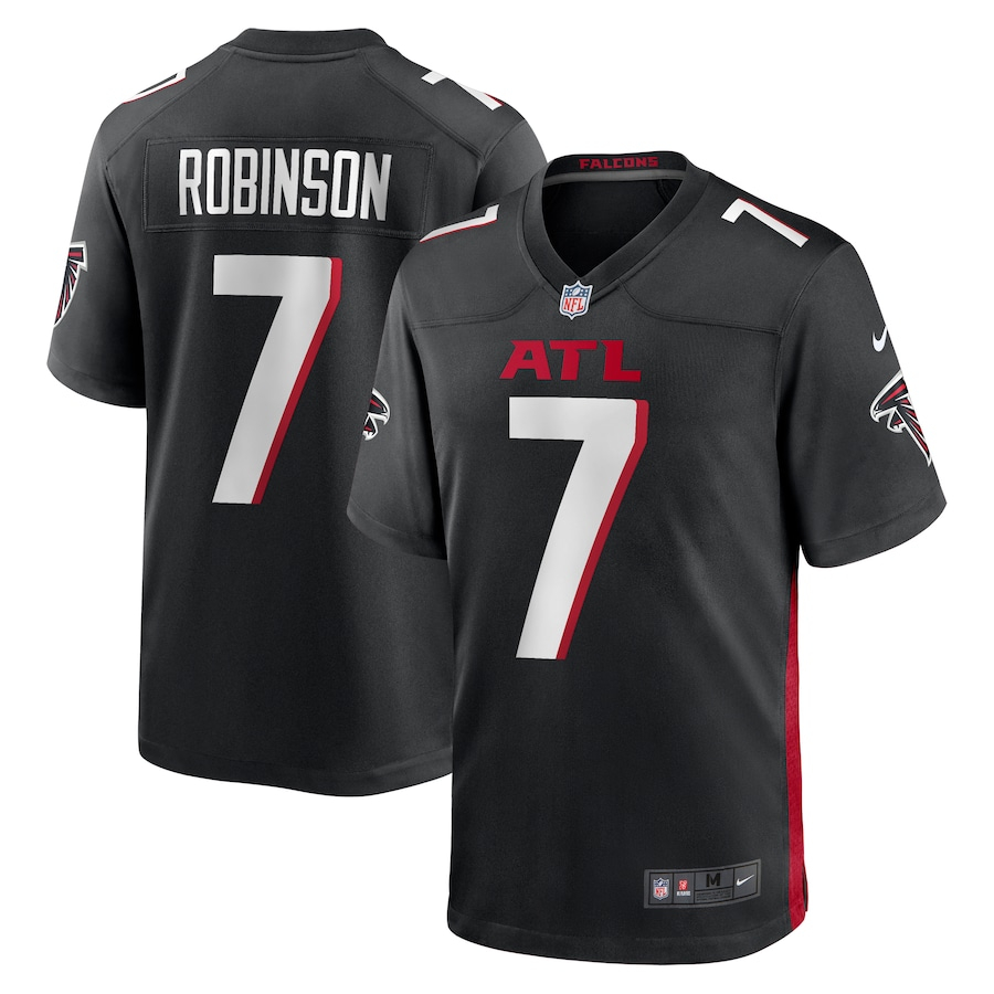 Camiseta Atlanta Falcons 7 Bijan Robinson Jersey 2023 Camisa NFL Draft First Round Pick