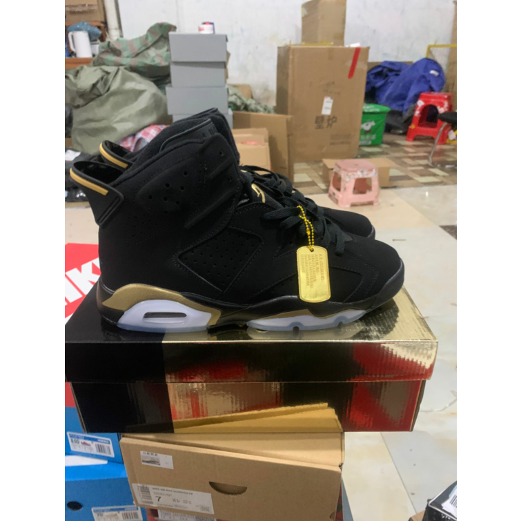 Air Jordan 6 Retro Black Gold AJ6 Sapatos De Basquetebol CT4954-007 Masculinos