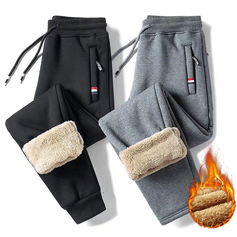 Calças Esportivas Casuais Quentes De Pelúcia Masculina E Feminina