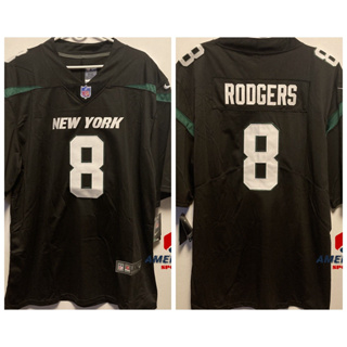 Camiseta Masculinos 2023 NFL New York Jets Aaron Rodgers Verde