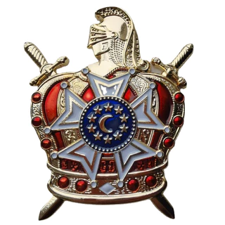 Emblema De Carro De Alta Qualidade Para Demolay Com Adesivo Vermelho