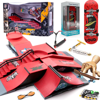 mini Skate de dedo profissional de madeira conjunto completo de placa de 5 camadas Skate De Dedo tech deck Fingerboard De Madeira Brinquedo Profissional Stents Finger Set skate dedo