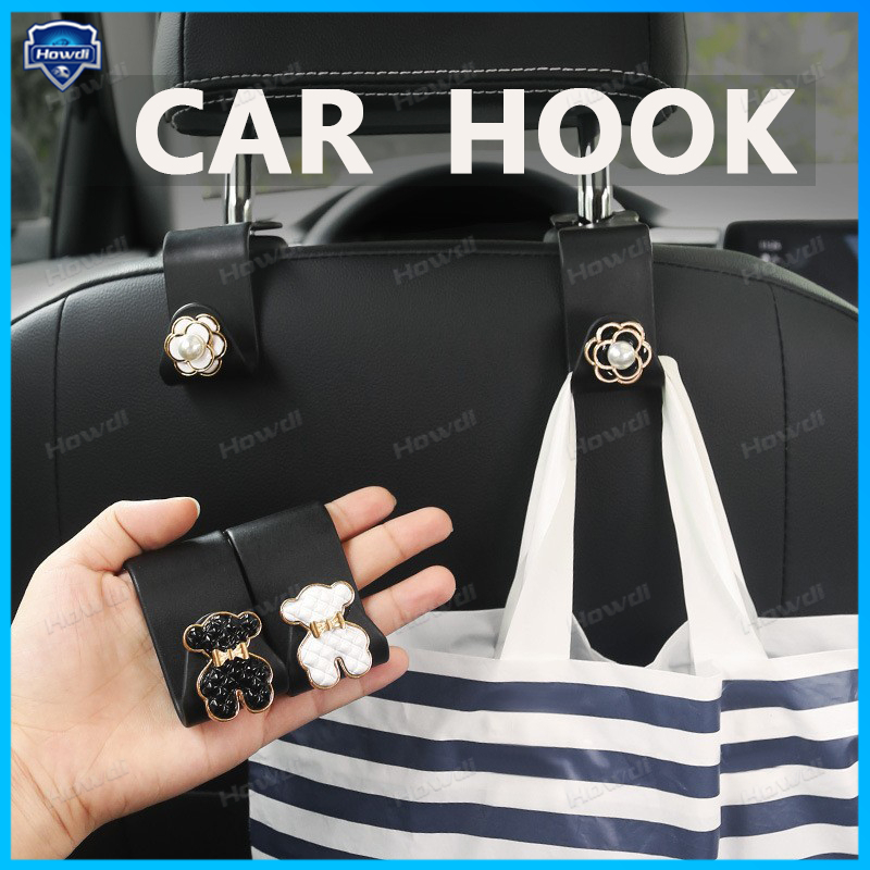 Moda Durável Assento Traseiro Do Carro Ganchos De Armazenamento Banco Organizadores Cabides Encosto Da Cabeça