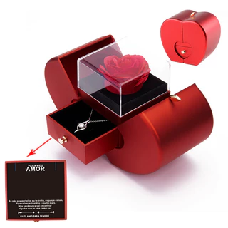 2024 Caixa Eterna De Jóias De Maçã Flor De Natal Rose Flower Festa De Aniversário Dia Dos Namorados