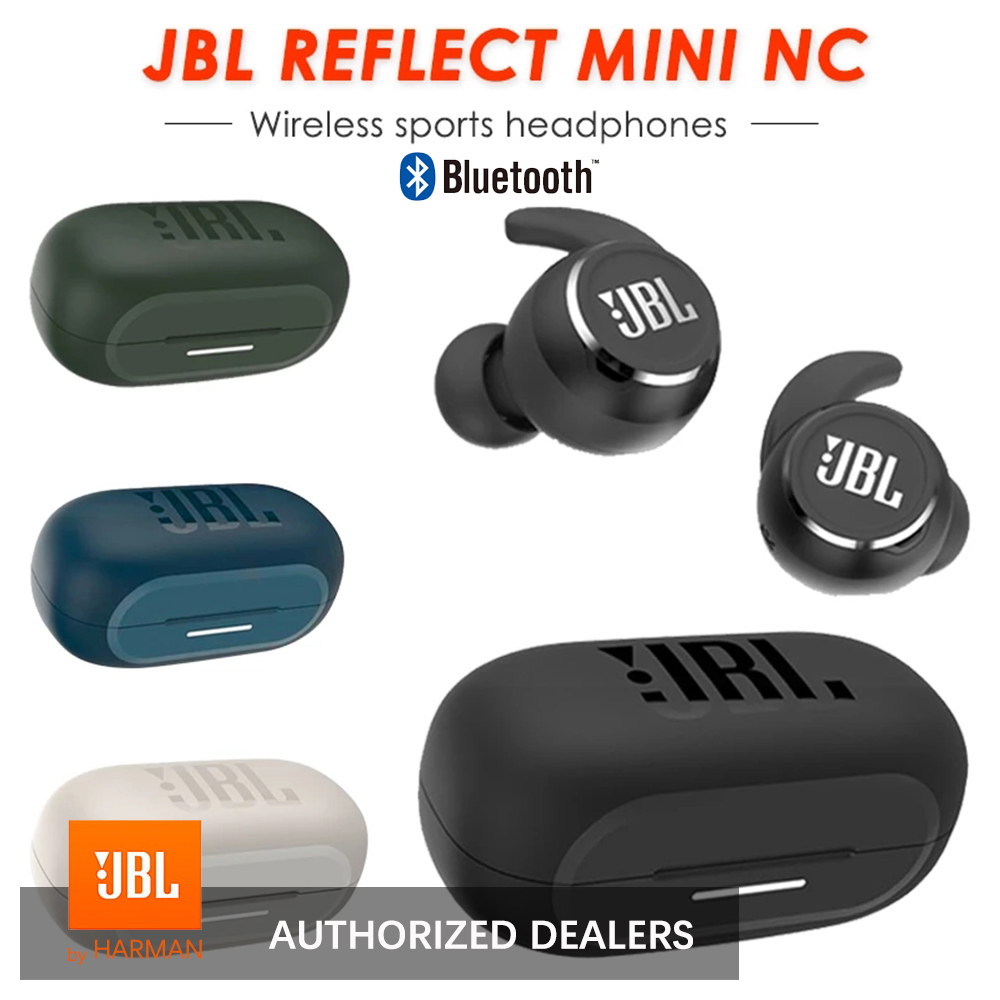 JBL REFLECT Mini NC Fones De Ouvido Bluetooth Sem Fio Estéreo Baixo Som Para Jogos De Música Com Microfone