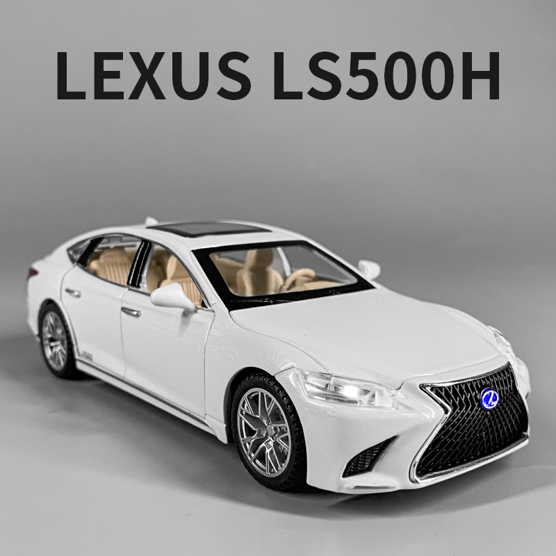 Diecast Carro 1 : 32 LEXUS LS500h Modelos Carros De Liga Leve Toys Veículos
