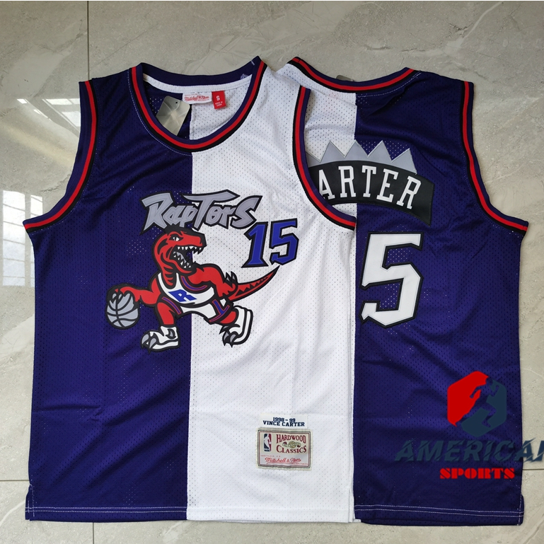 Masculinos Camisa 2023nba Toronto Raptors 15 Vince Carter Camiseta #1 Tracy McGrady Hardwood Clássicos De Basquetebol Roxo/Branco Jerseys