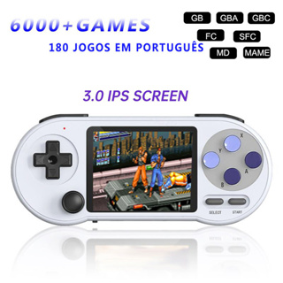 Console Portátil De Jogo Sem Fio IPS De 3 Polegadas 2 Player Mini Retro 6000 + Games TV Game Saída AV Para GBA Sega SNES