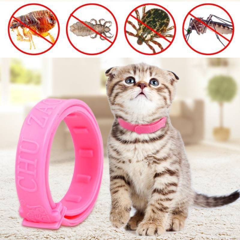 Coleira Anti Pulgas Carrapatos e Mosquitos de Plástico para Pets / Eliminação Efetiva