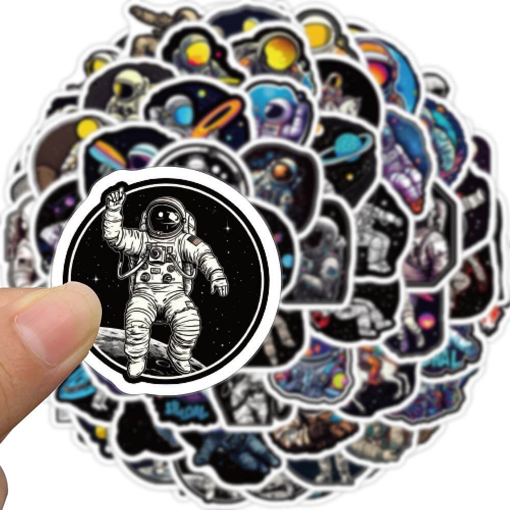 100PCS Espaço Exterior Astronauta Cartoon Autocolantes Da NASA De Skate DIY Skateboard Capacete Do Telefone Decalque Carro Autocolante Frio