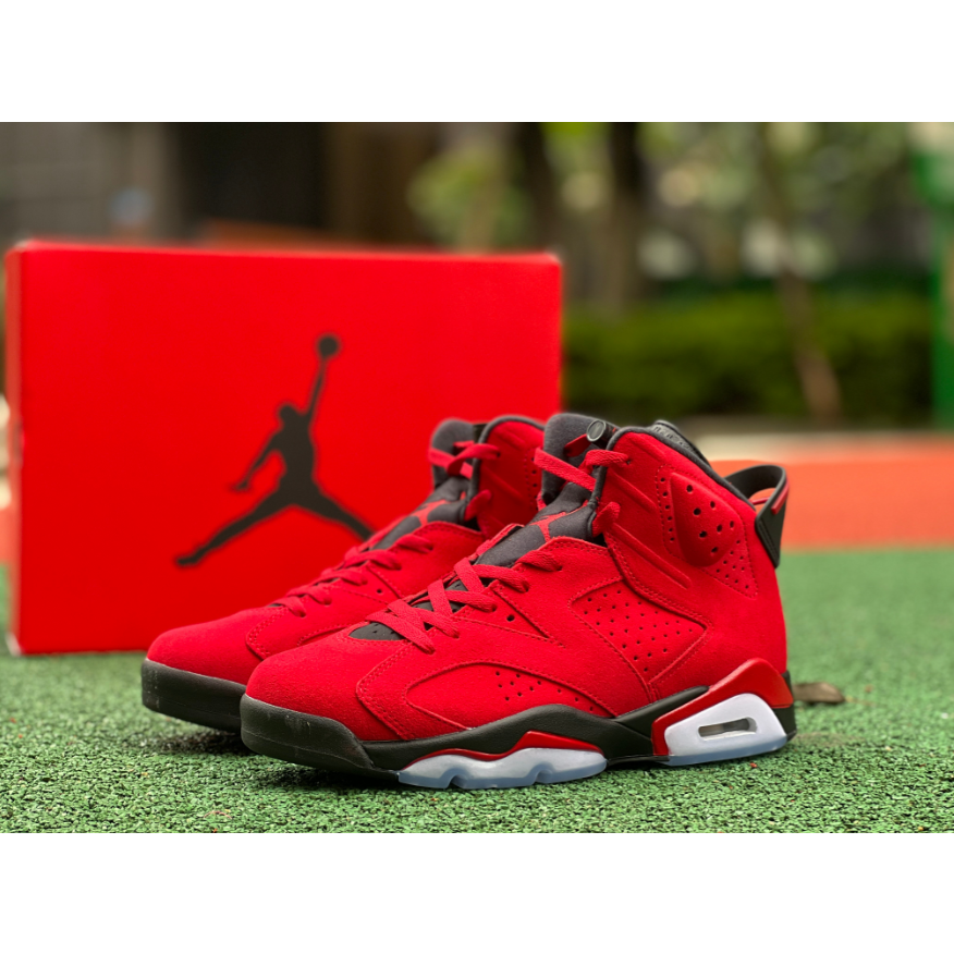 2023 Estoque Pronto Air Jordan 6 Retro " Toro " Bull Red Sapatos De Corrida Masculina AJ6 Basquetebol CT8529-600