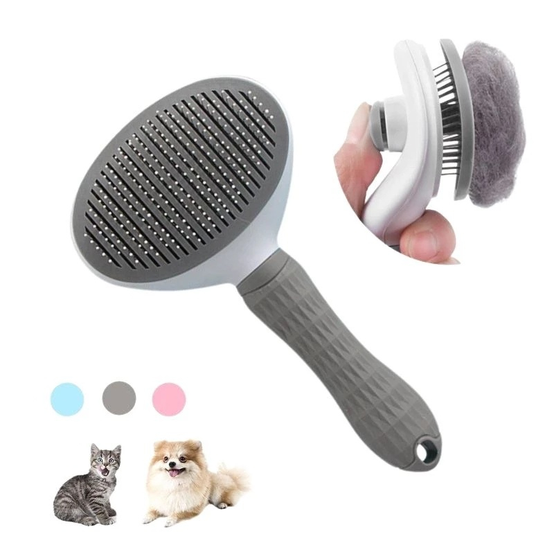 Escova Removedora Tira Pelos Dos Pets Cães E Gatos | Shopee Brasil